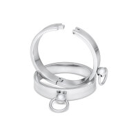 Premium stainless steel ankle cuffs with chain