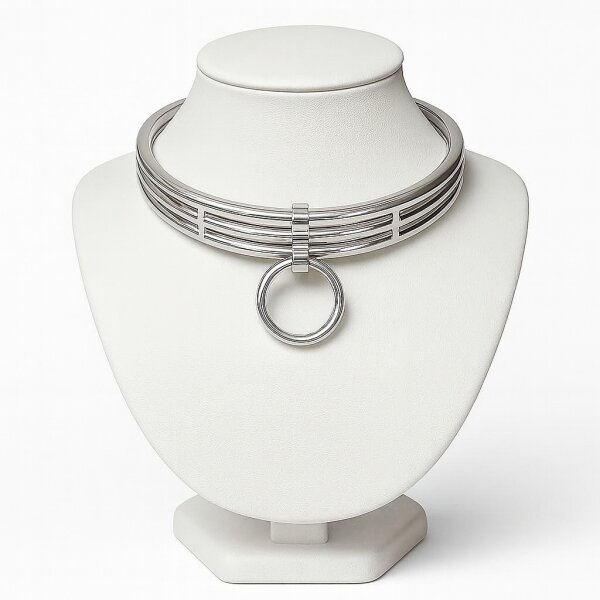 Elegant neck corset made of solid stainless steel