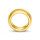 Donut Cockring aus Edelstahl Goldfarben
