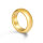Gold-coloured stainless steel donut cock ring