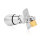 Seductive stainless steel anal plug, lockable with padlock