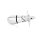 Seductive stainless steel anal plug, lockable with padlock