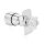 Seductive stainless steel anal plug, lockable with padlock