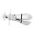Seductive stainless steel anal plug, lockable with padlock