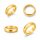 Stainless steel donut cock ring – 24 carat gold-plated