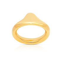 Stainless steel glans ring, 24 carat gold-plated