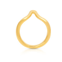 Stainless steel glans ring penis ring 24 carat gold-plated