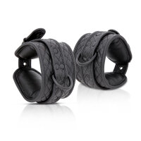 Leather restraint set, padded with bondage cross