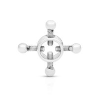 Adjustable nipple clamps in a stainless steel set