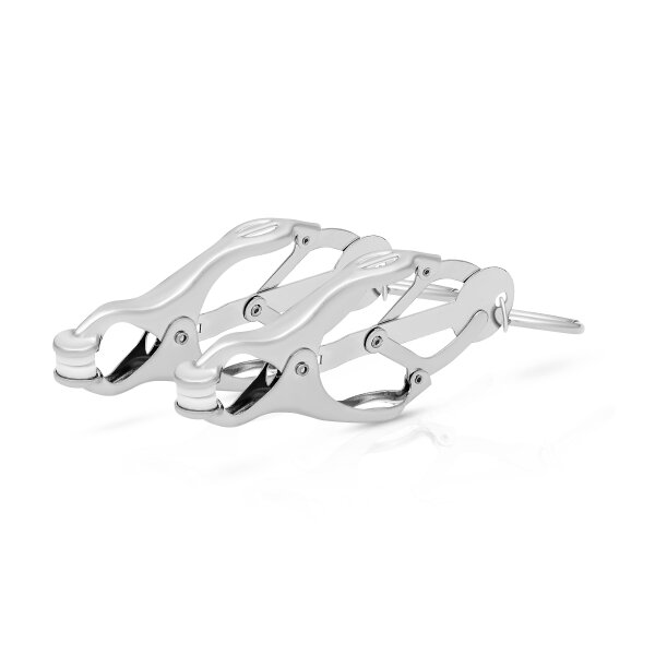 Metal nipple clamps with ring set