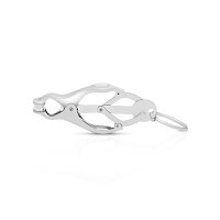 Metall Brustwarzenklemmen mit Ring im Set