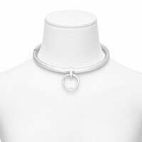Edelstahl BDSM Halsband mit abnehmbarem O-Ring H&ouml;he...