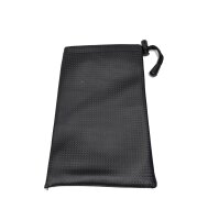 Faux leather pouch with carbon-fibre look, 20 x 13 cm