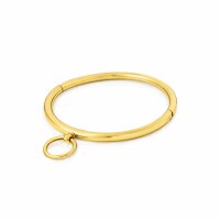 BDSM Halsband aus Edelstahl 24 Karat vergoldet Innen Ø 120 mm