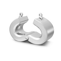 Solid stainless steel testicle weight, with lock