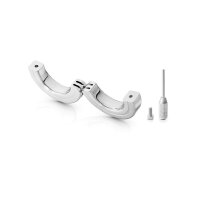Testicle weight made of medical stainless steel, with folding hinge