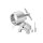 Versatile testicle press, CBT application, made of medical stainless steel