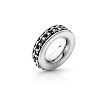 Stylischer Cockring in Bikeroptik, aus mattem Edelstahl,...