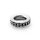 Stylish cockring in biker look, made of matt stainless steel, Ø 35 to 55 mm