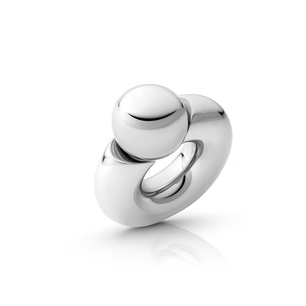 Solid stainless steel cockring, with ball, Ø 22 to 45 mm