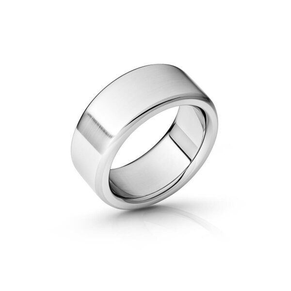 Solid cockring made of brushed stainless steel, Ø 35 to 55 mm