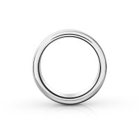 Eleganter Cockring aus Edelstahl, mit Rillen, &Oslash; 35...