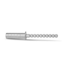 Lustvoller Unisex Anal - und Vaginal Dildo aus Edelstahl, mit 12 Kugeln