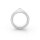 Ergonomic glans ring made of stainless steel, shiny