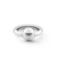 Exciting glans ring made of stainless steel, with large ball