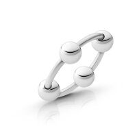 Exciting stainless steel glans ring with 4 balls