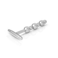 Erregender Anal Plug aus Edelstahl, mit 6 Analkugeln und...