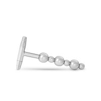 Erregender Anal Plug aus Edelstahl, mit 6 Analkugeln und Haltegriff