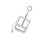 Testicle press, testicle clamp with 5 spikes