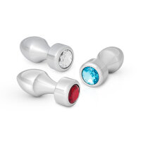 Stilvoller Analplug aus Aluminium mit wundersch&ouml;nen...