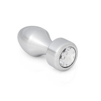 Stilvoller Analplug aus Aluminium mit wunderschönen Schmuckstein in verschiedenen Varianten