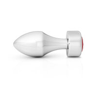 Stilvoller Analplug aus Aluminium mit wunderschönen Schmuckstein in verschiedenen Varianten