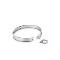 Verführerisches BDSM Halsband aus Edelstahl, mit O-Ring