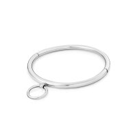 Schlichtes BDSM Halsband aus Edelstahl, mit O-Ring