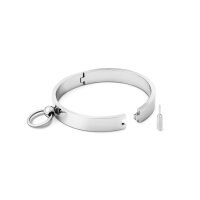 Hochwertiges BDSM Halsband aus Edelstahl, mit O-Ring