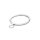 Dezentes BDSM Halsband aus gebürstetem Edelstahl, mit O-Ring