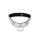 Ergonomic bondage collar stainless steel brushed with o-ring