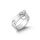 Round stainless steel handcuffs handcuffs with brushed o-ring