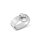 Oval stainless steel handcuffs handcuffs with o-ring
