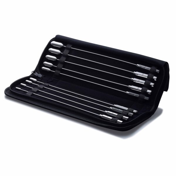 Dilatoren im Set nach Bakes, aus Edelstahl, 9-teilig, 5 bis 13 mm