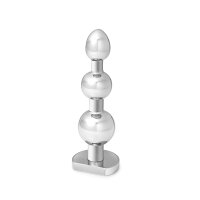 Ausf&uuml;llender Analplug aus Edelstahl mit Standfu&szlig;