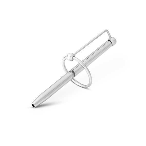 Dilator / Prinzenzepter mit Durchfluss und Zierring, aus Edelstahl, in verschiedenen Größen