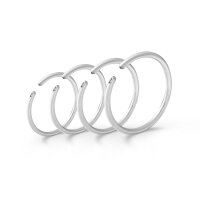 Dilator / Prinzenzepter mit Durchfluss und Zierring, aus Edelstahl, in verschiedenen Größen