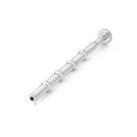 Dilator / Prinzenzepter mit Durchfluss und Rillen, aus  Edelstahl, in verschiedenen Größen