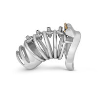 Penisk&auml;fig mit 4 Spikes aus Edelstahl, L&auml;nge:...